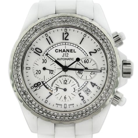 chanel mens white ceramic watch|chanel j12 price list.